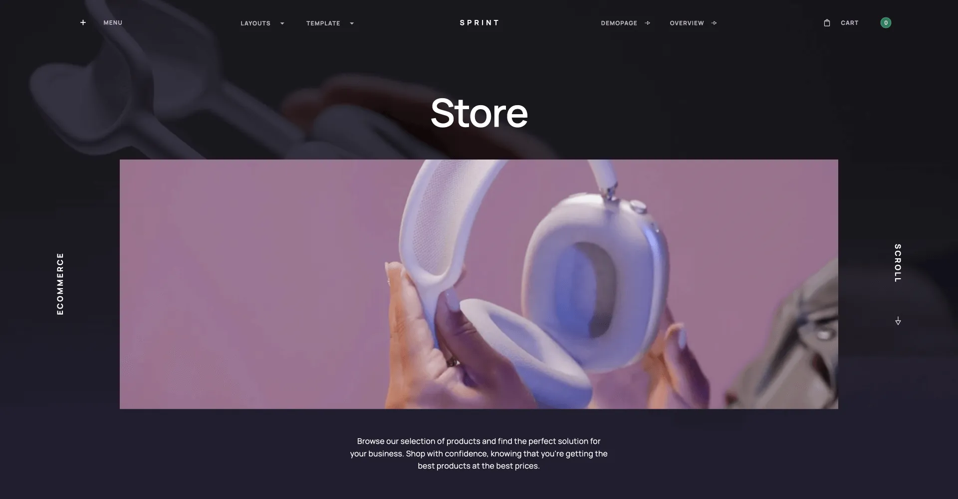 Sprint - UI Kit Webflow template screenshot