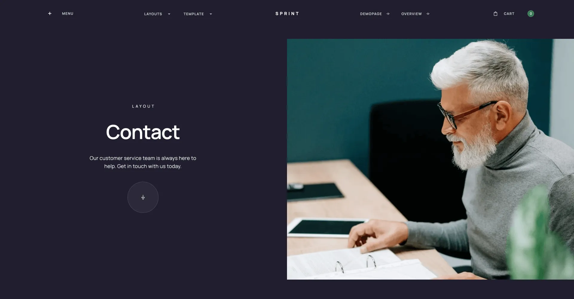 Sprint - UI Kit Webflow template screenshot