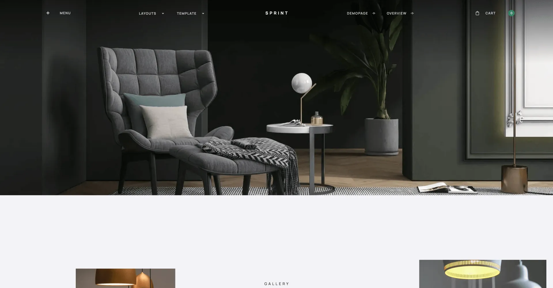 Sprint - UI Kit Webflow template screenshot