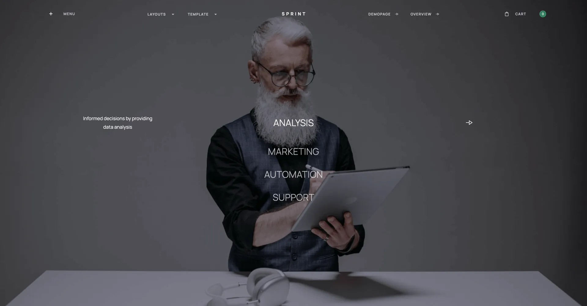 Sprint - UI Kit Webflow template screenshot