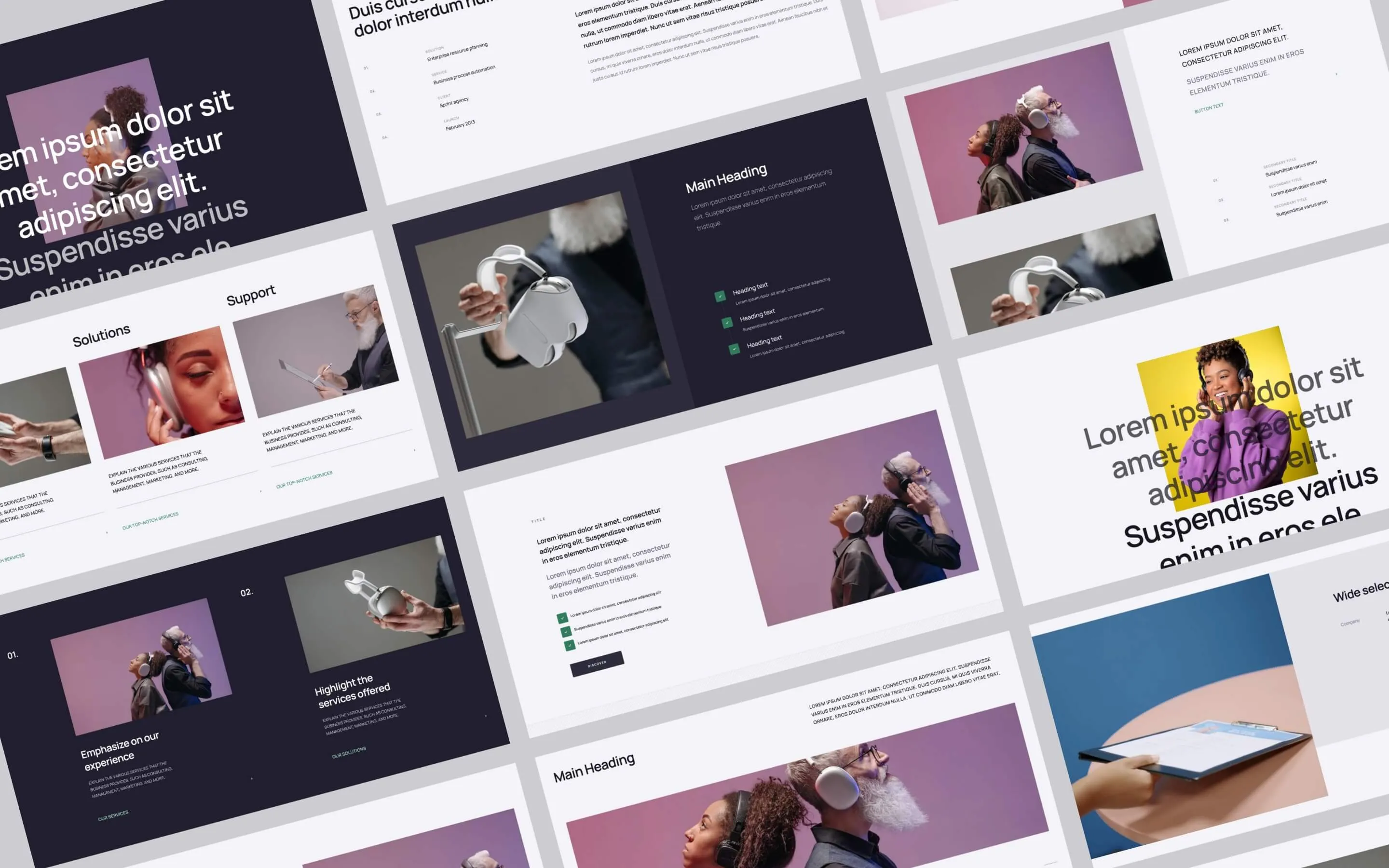Sprint - Ultimate UI kit website Webflow template