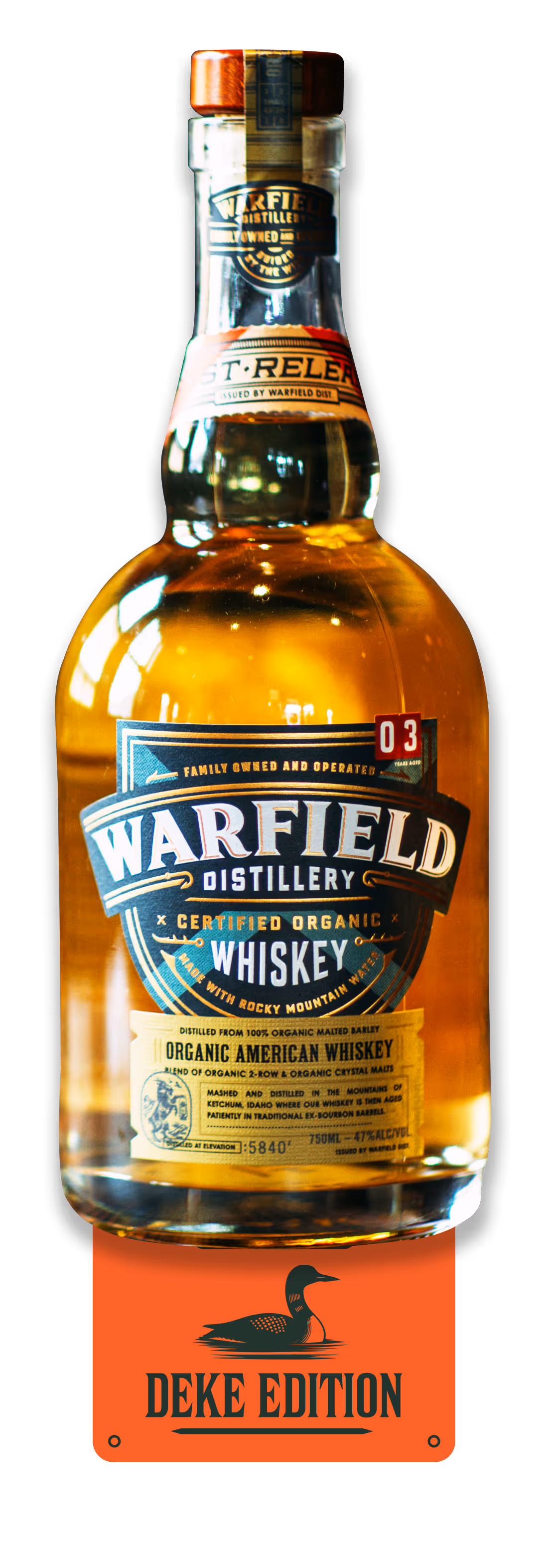 Warfield Whiskey bottle Deke Edition