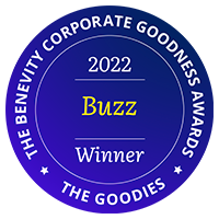 Badge for 2022 Goodies Buzz award