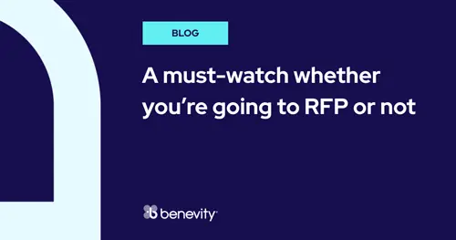 Dark blue graphic with the heading BLOG and white text saying, A must-watch whether you’re going to RFP or not.