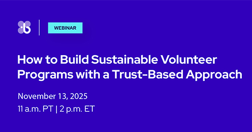 Webinar How to Build Sustainable Volunteer Programs with a Trust-Based Approach Info