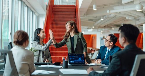 Team work meeting connection