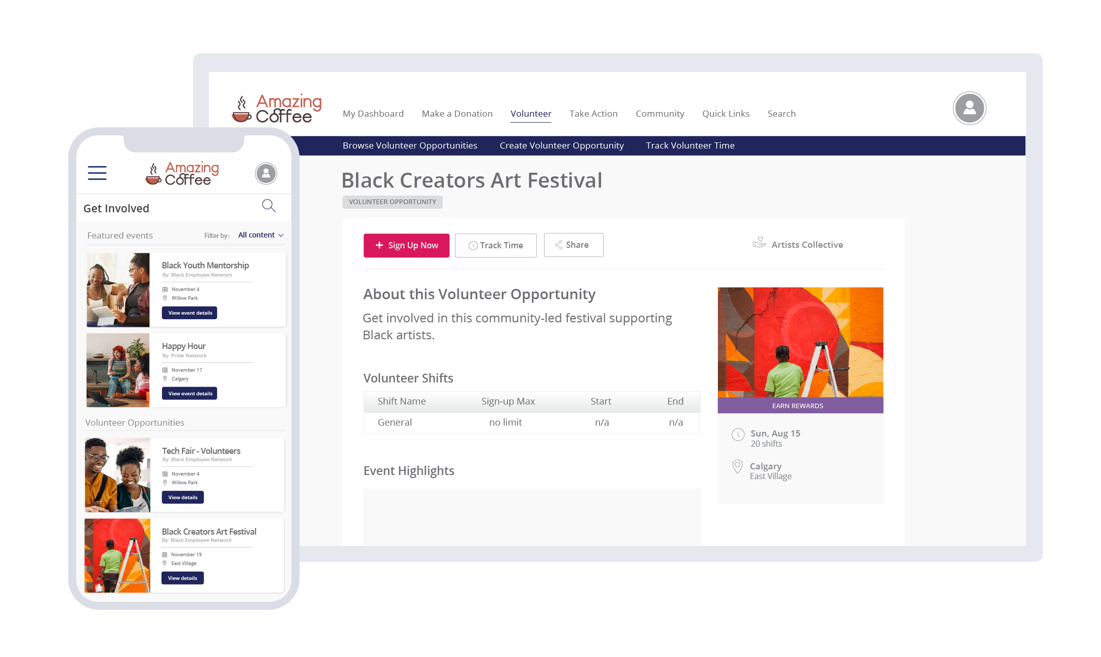 Benevity Affinity Groups integrated with Spark