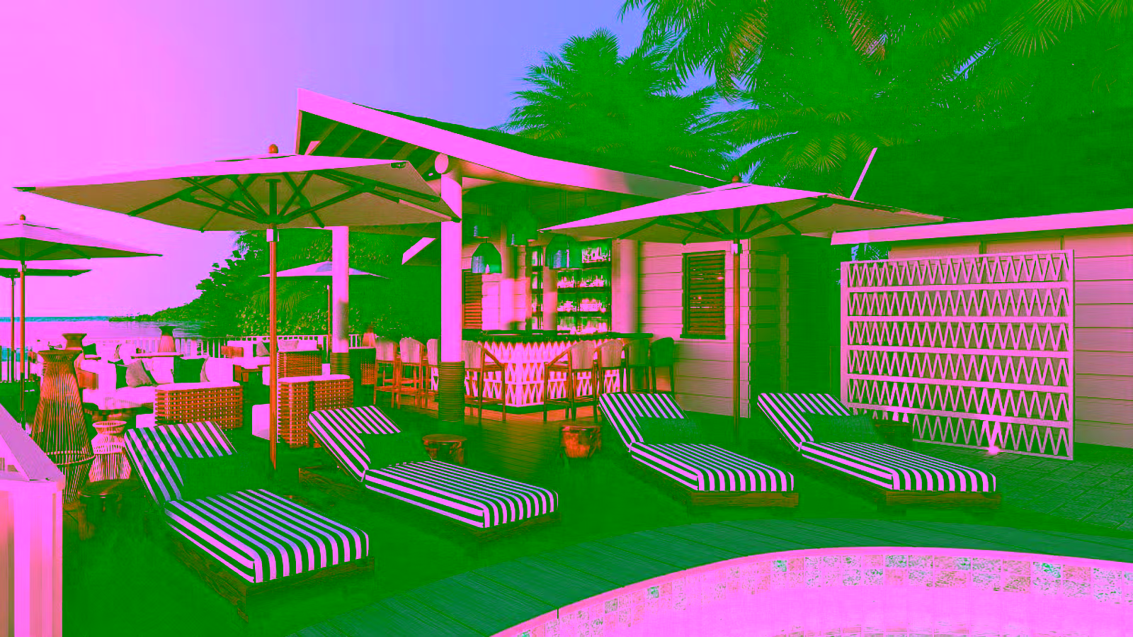 secrets st lucia swim up bar at the pool