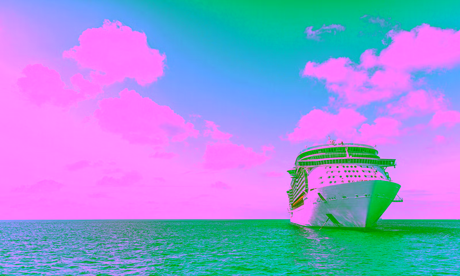 cruise ship anchored on the water