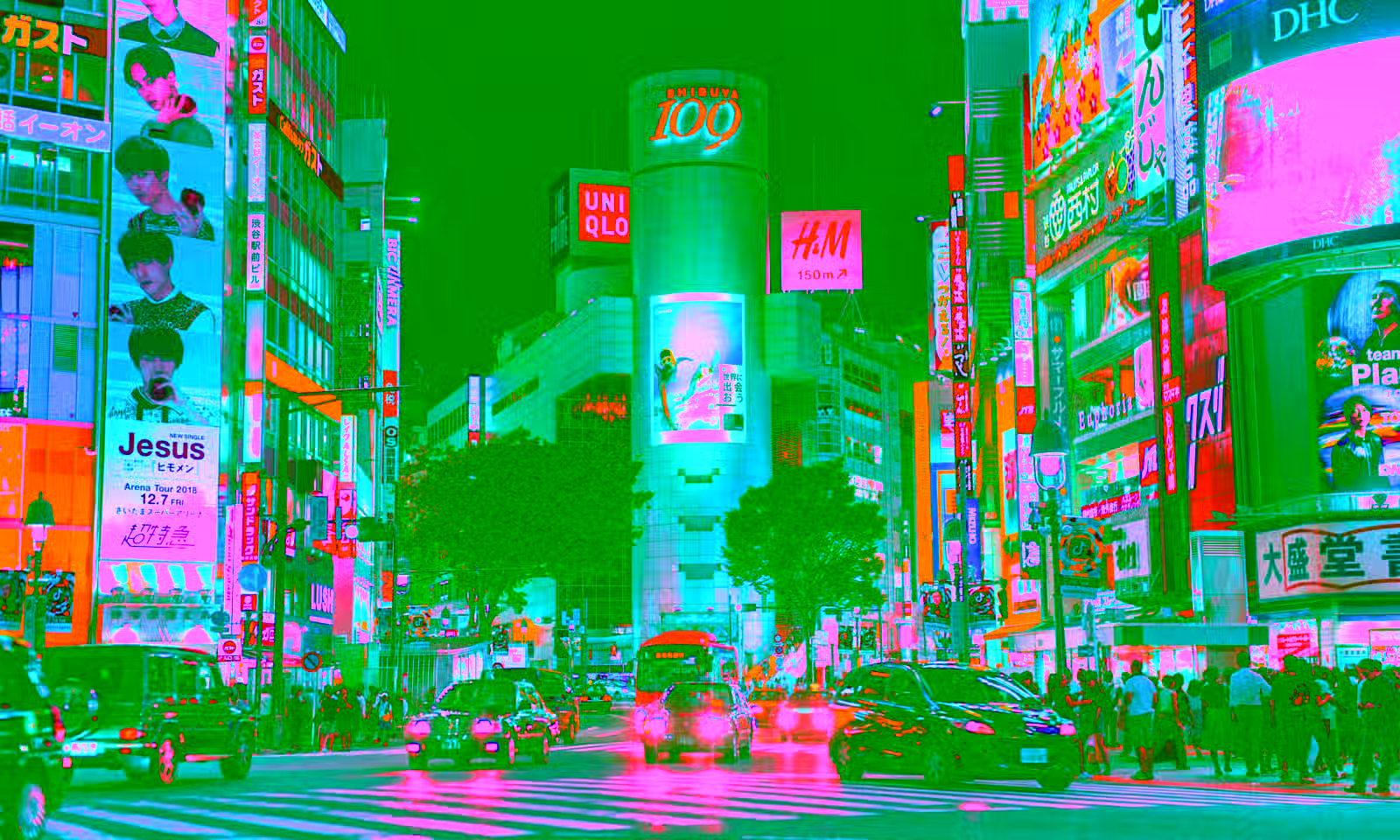 tokyo street at night