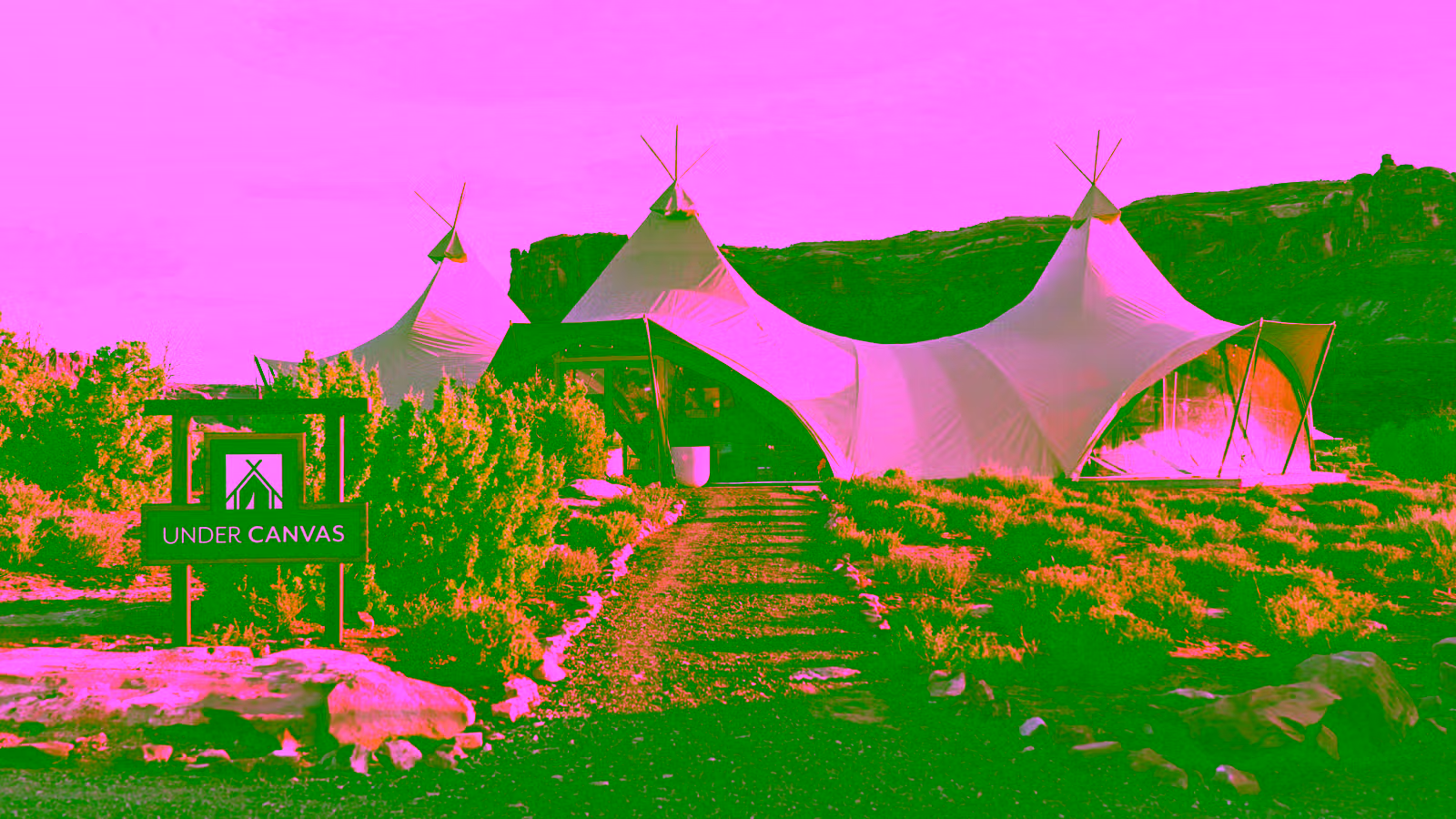 canvas tent in Moab