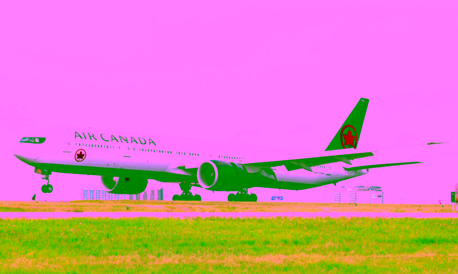 Air Canada Airplane taking off