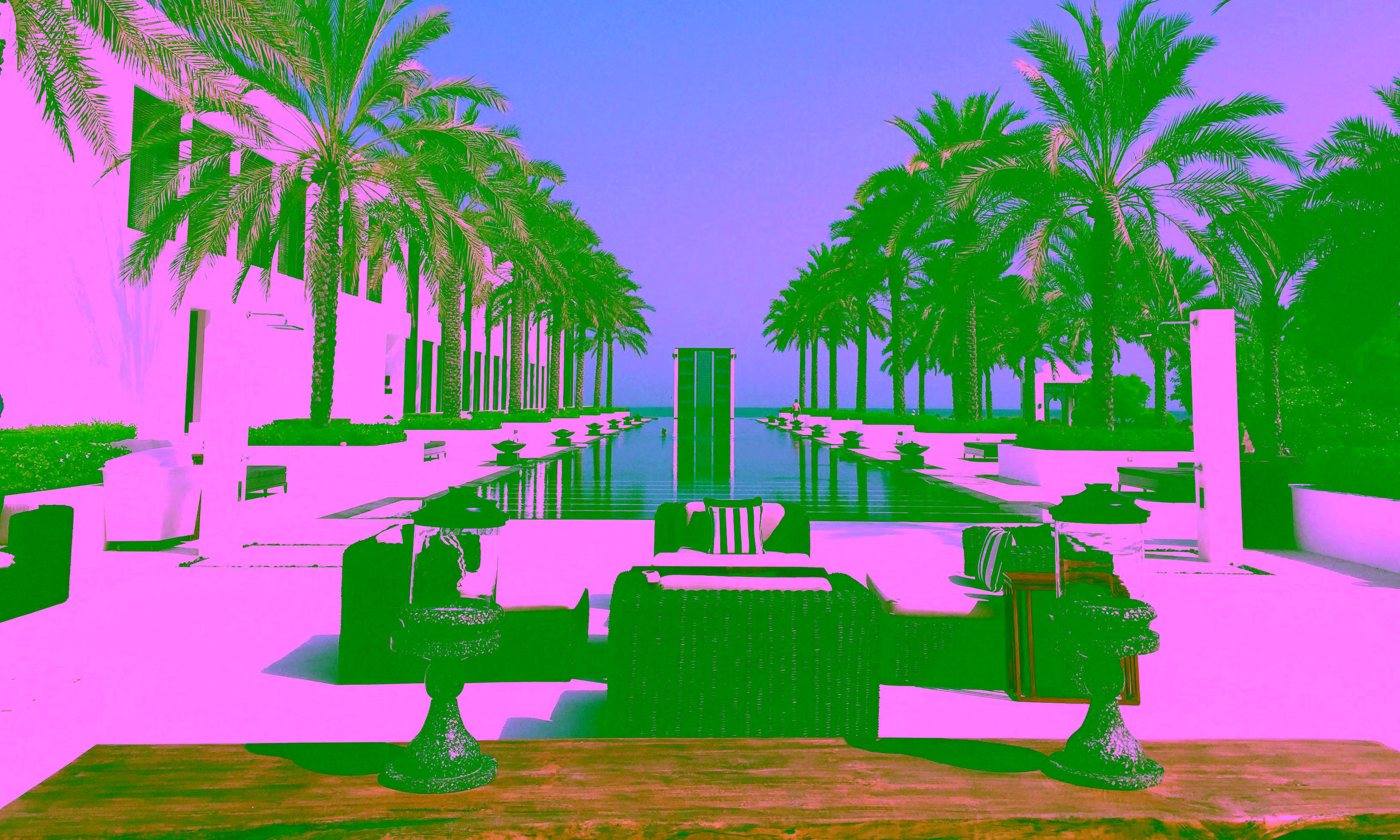luxury hotel pool