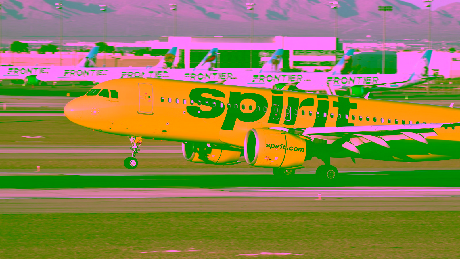 spirit airlines taking off