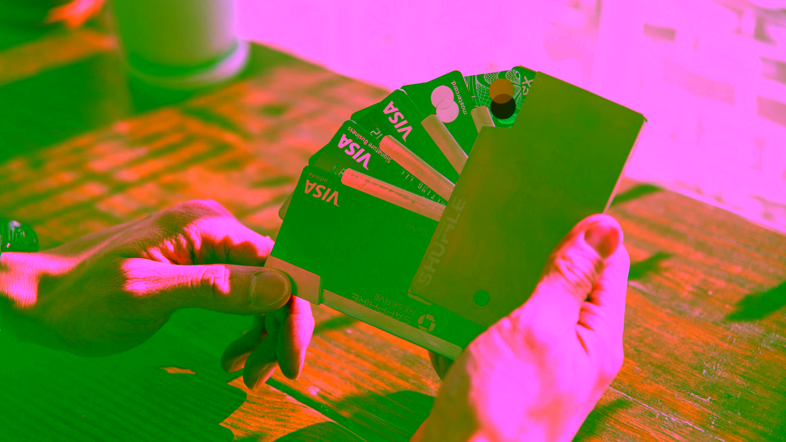 credit cards in hand 
