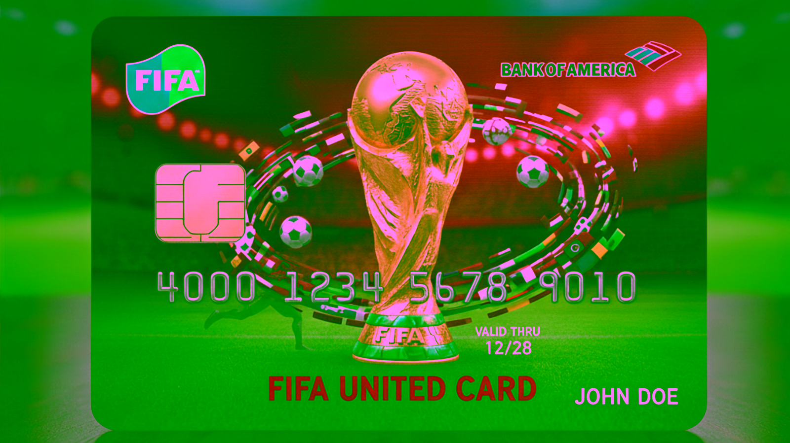 Bank of America FIFA World Cup 2026 custom card design