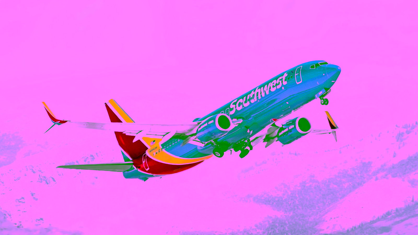 Southwest Airlines plane taking off