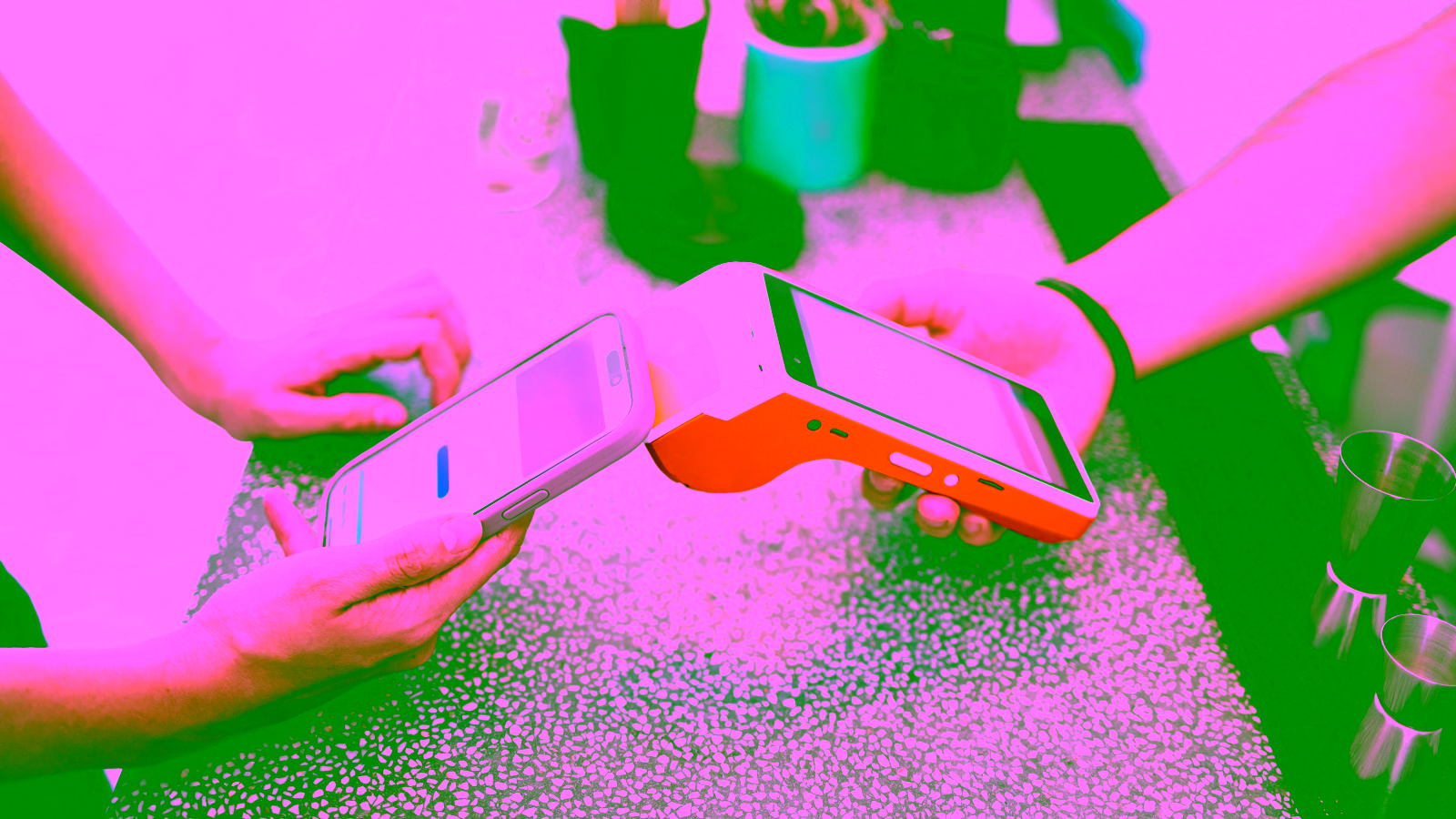 Phone tap payment at POS terminal