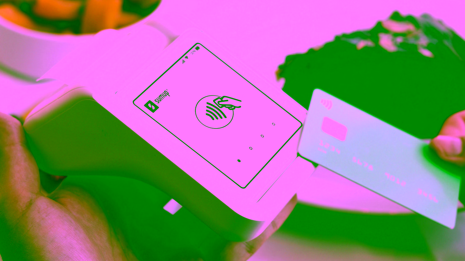 Contactless credit card payment at retail terminal