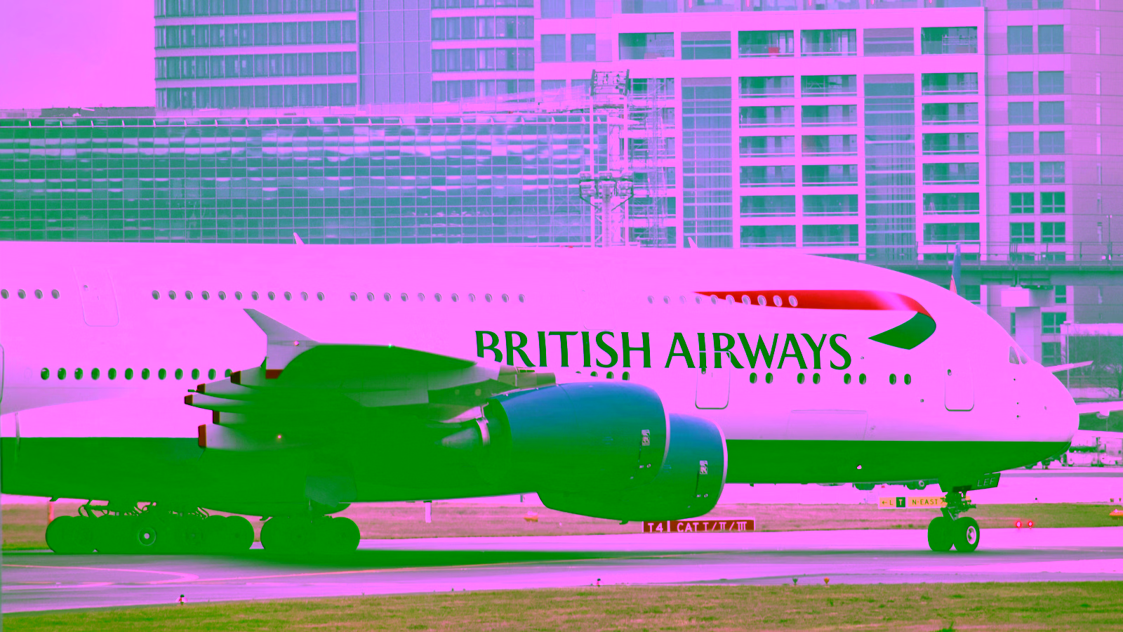 British Airways aircraft on airport tarmac