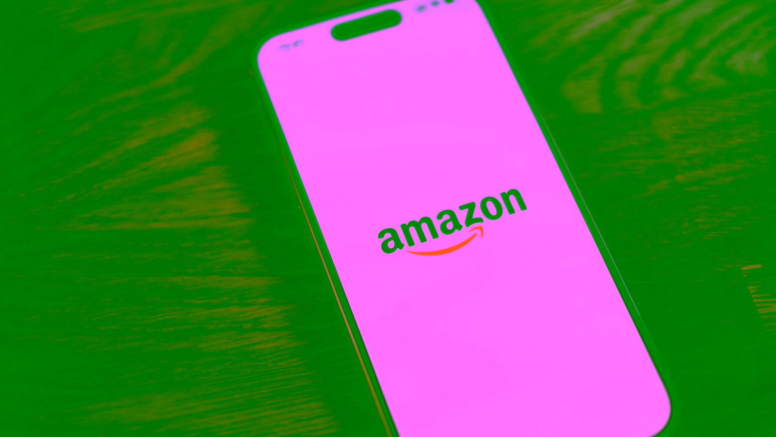 Amazon app on smartphone screen