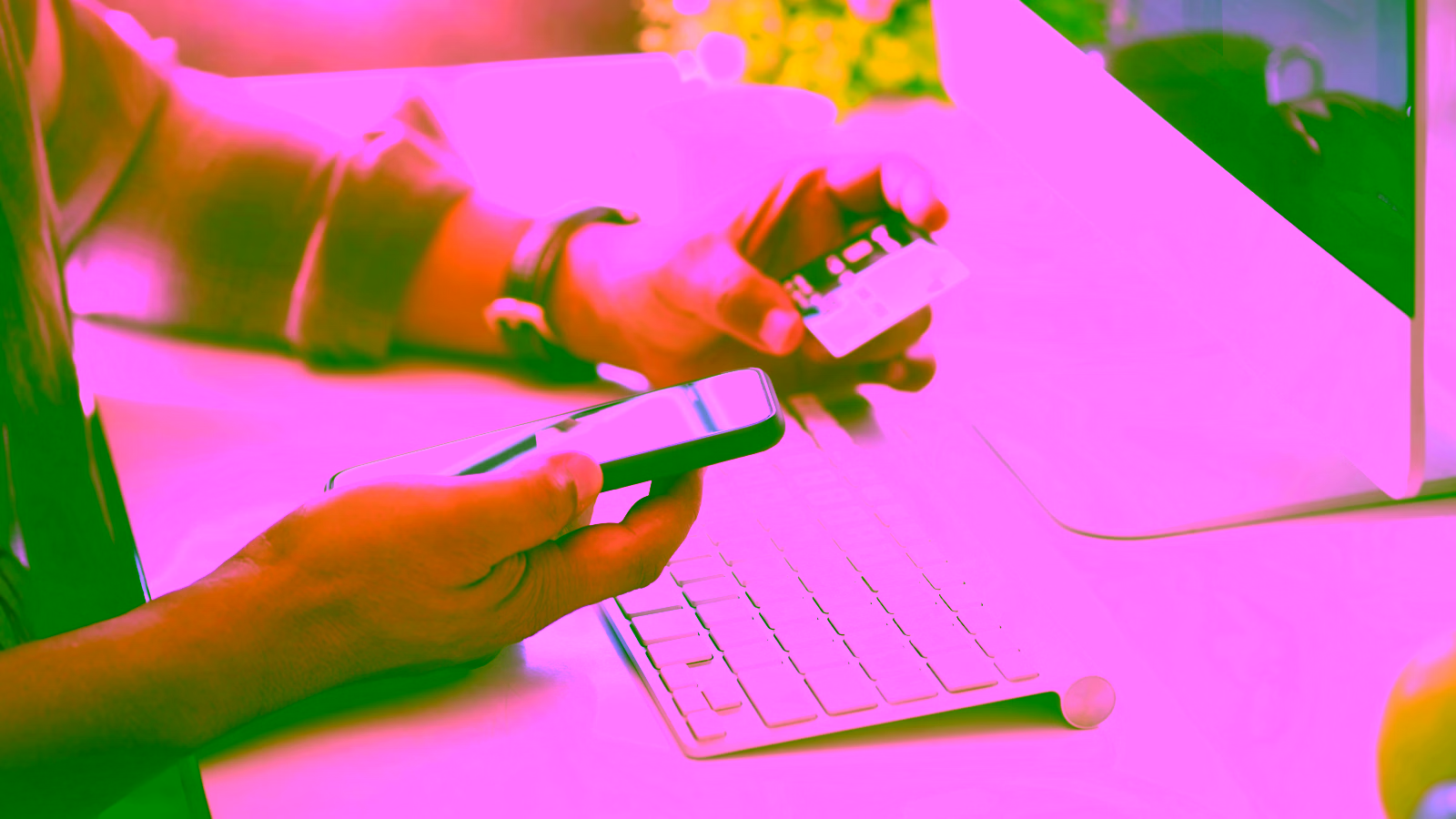 Online payment using phone and credit card