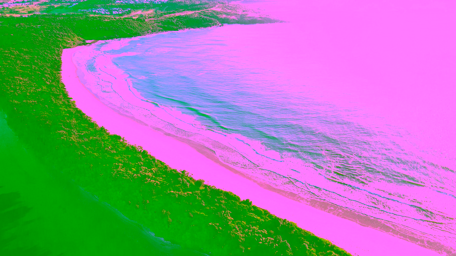 Costa Rica beach aerial view