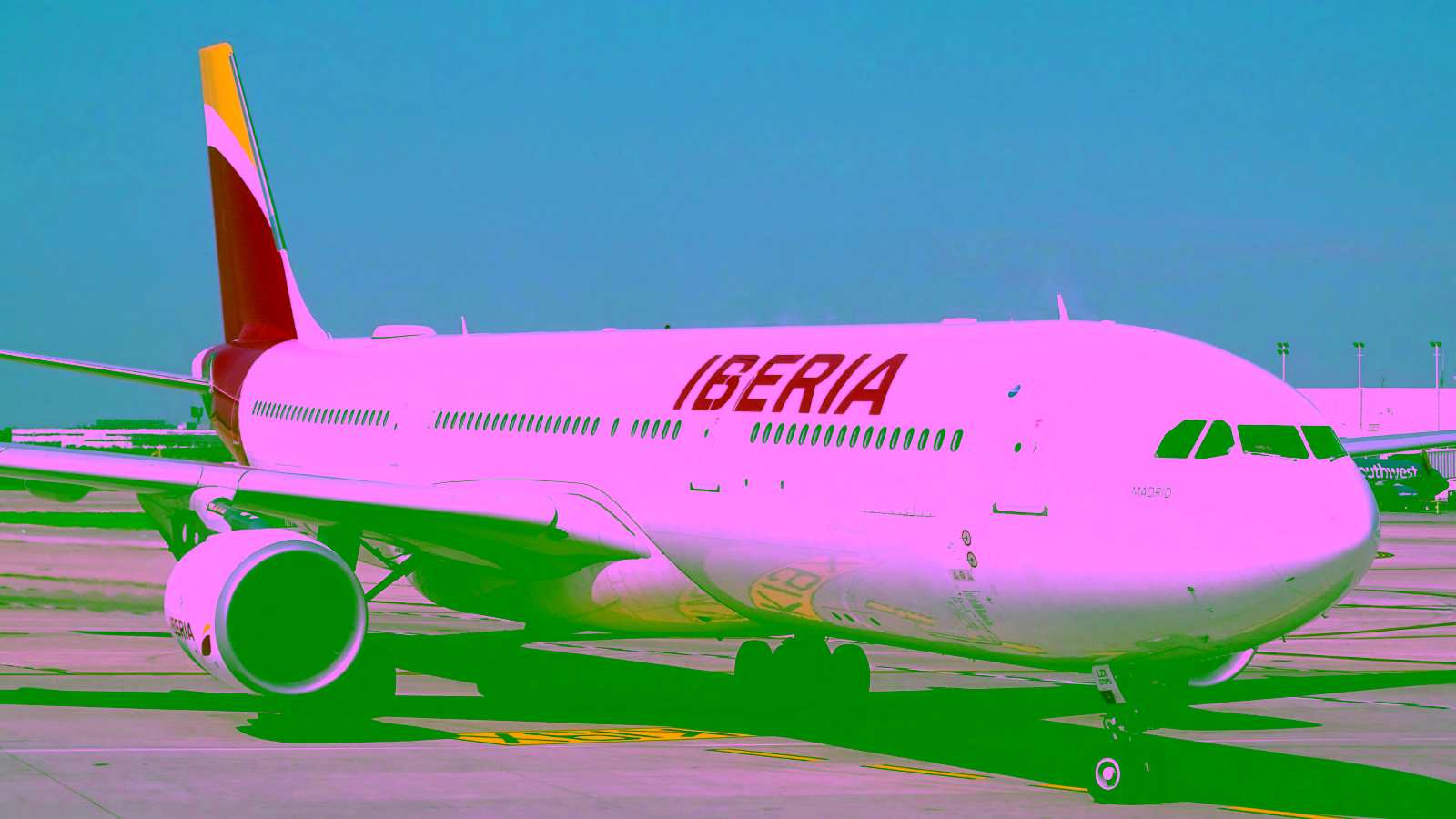 Iberia A330 on tarmac