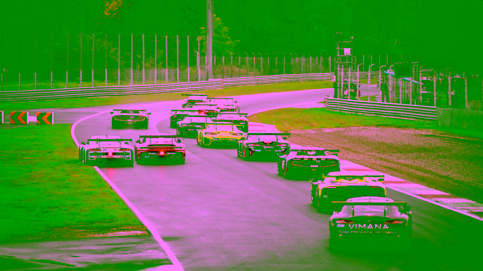 Sports car race on track
