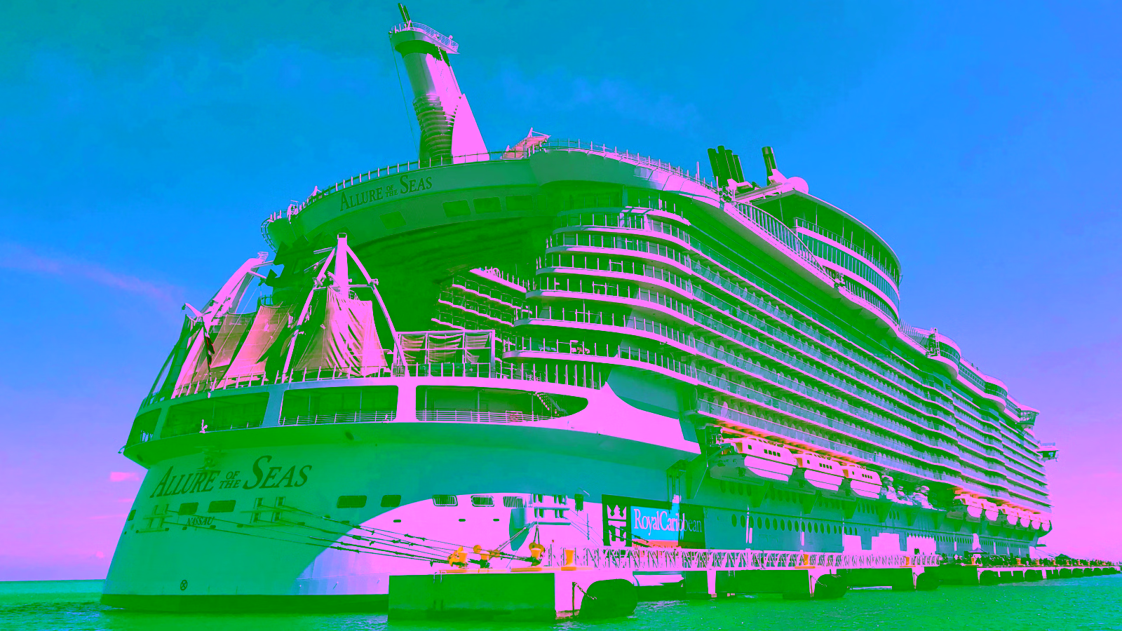Royal Caribbean cruise ship at port