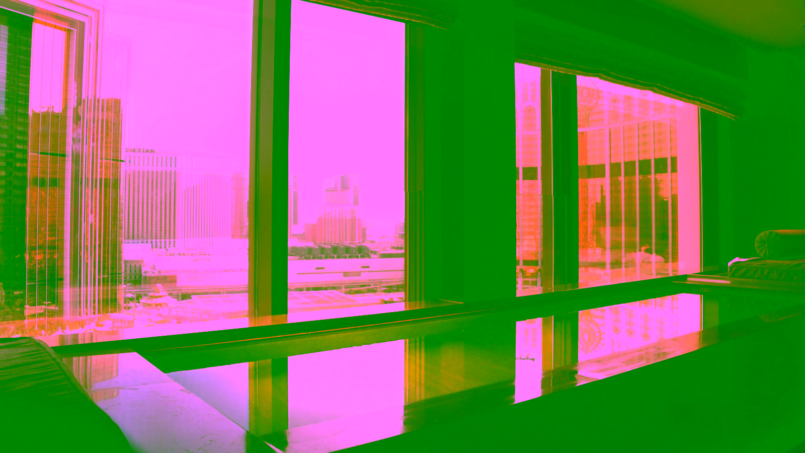 Floor-to-ceiling window suite overlooking