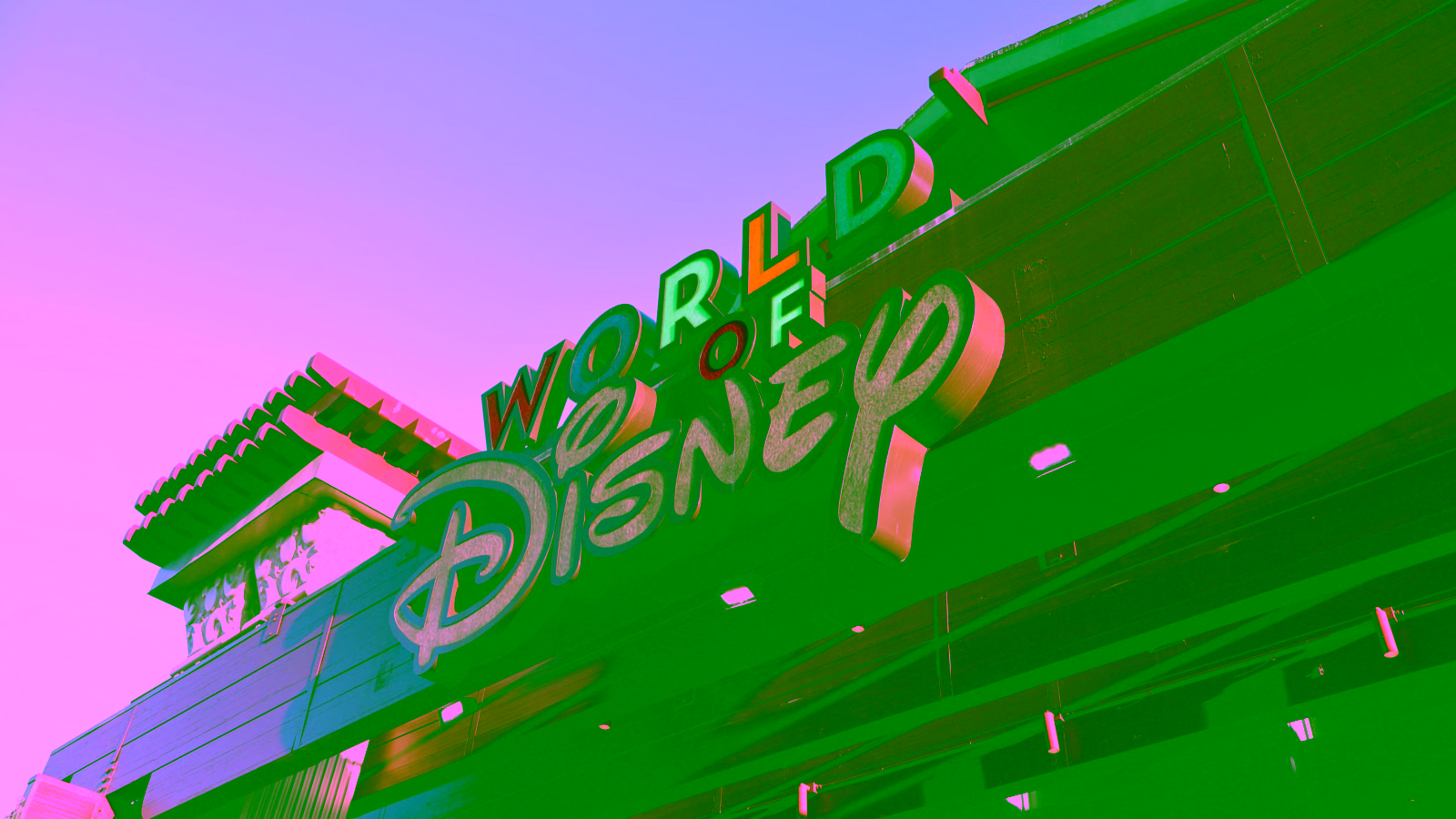 Disney World storefront sign