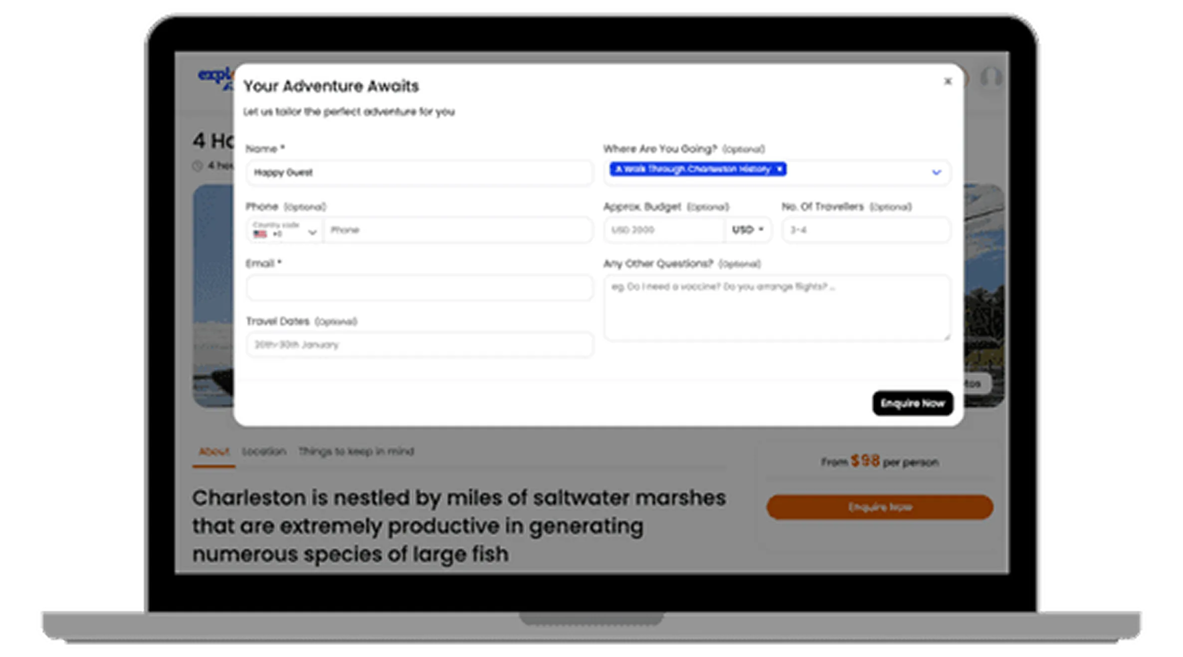 explore about bookings and confirmation screen