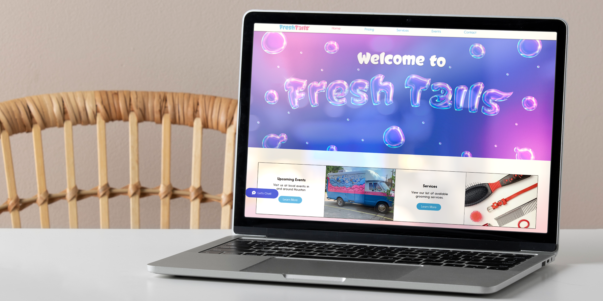 Web Design for Freshtails Mobile Grooming