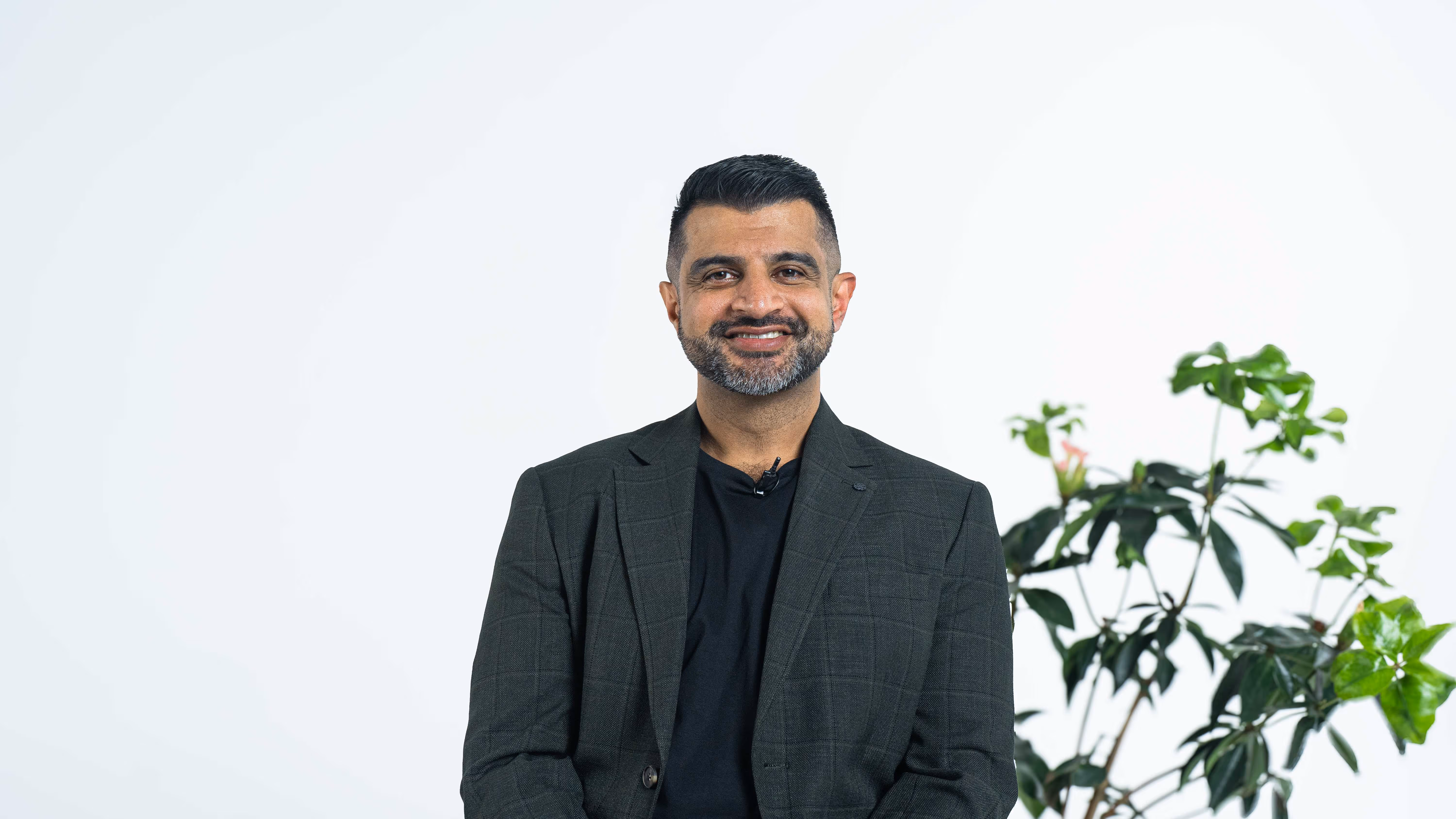 Modern bar with glass panels