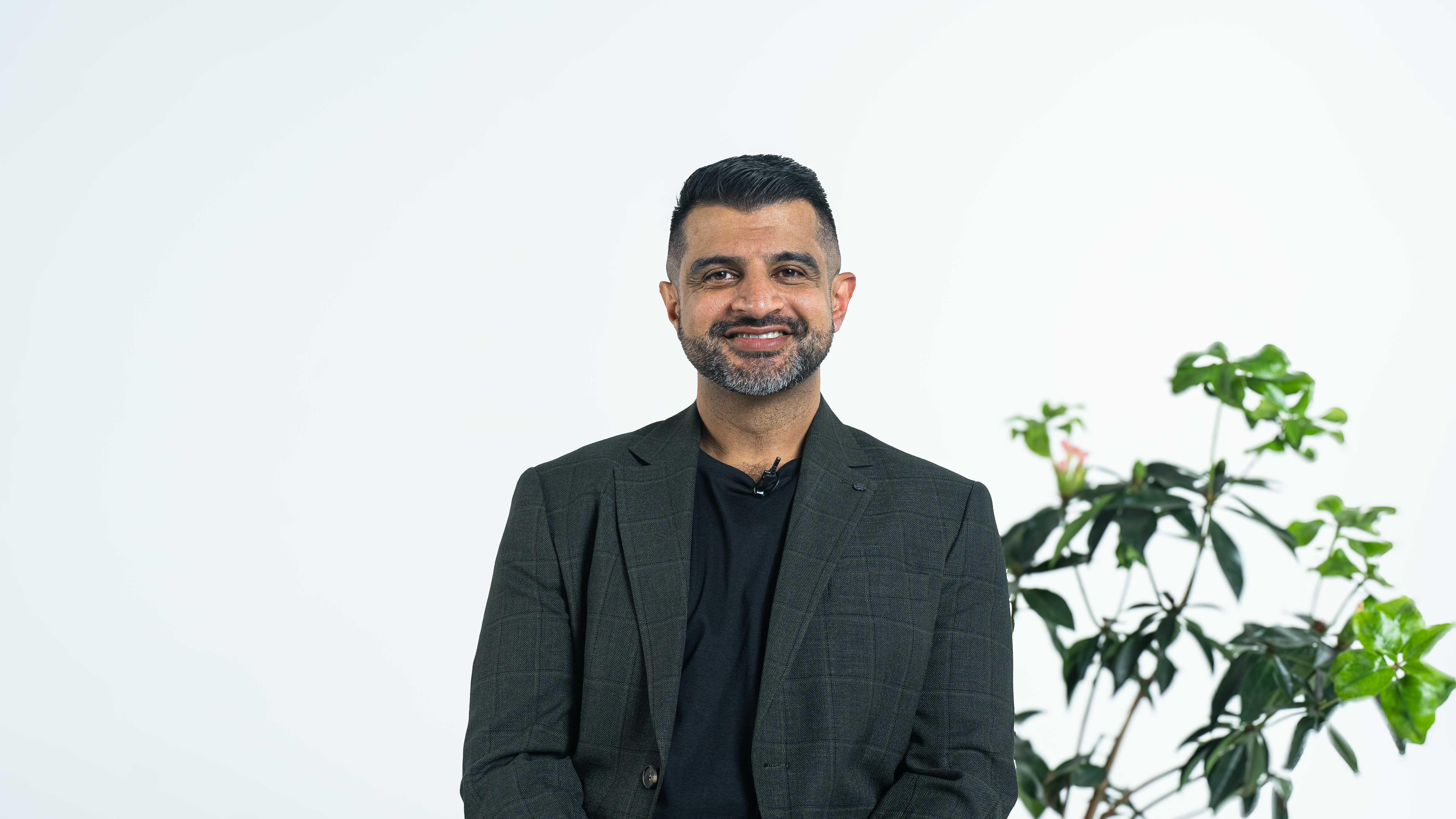 Modern bar with glass panels