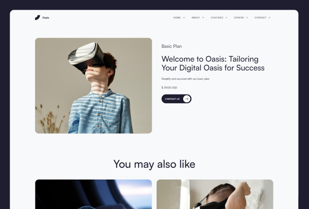 Ecommerce page