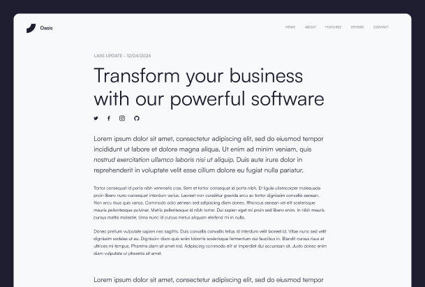 Docs page