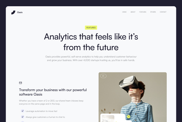 Feature page