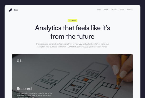 Feature page