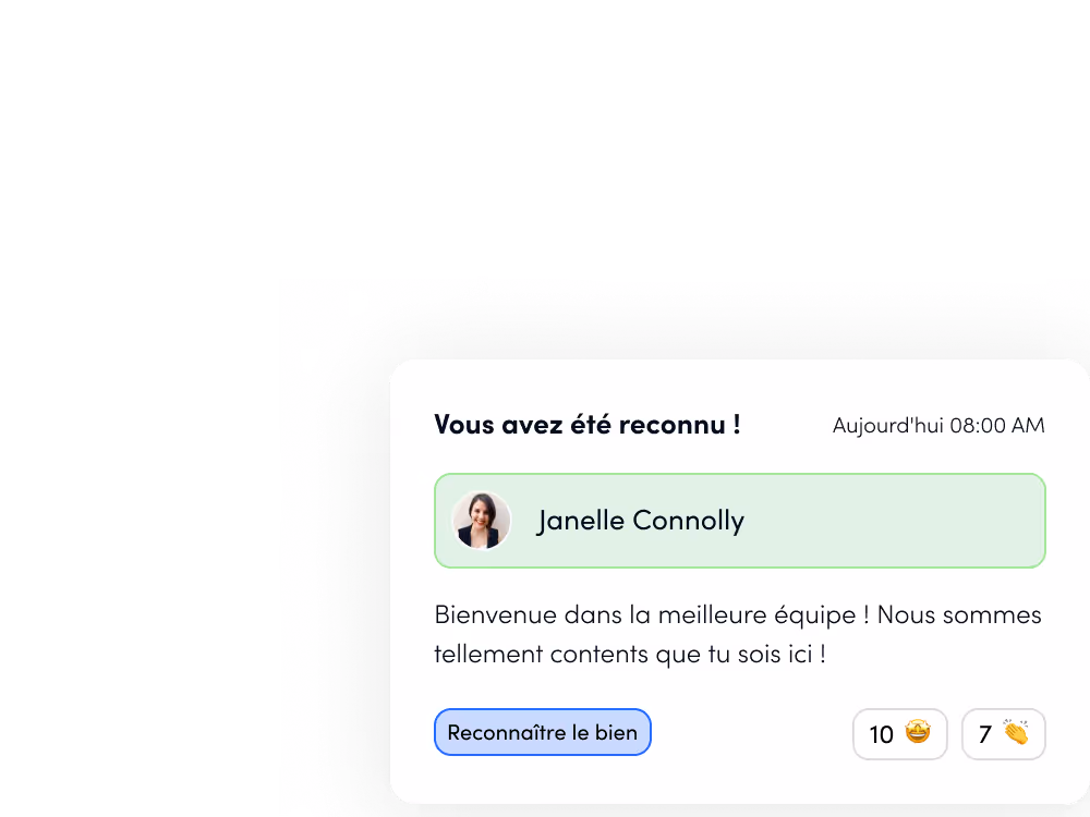 Message de bienvenue chaleureux pour un nouveau membre de l'équipe