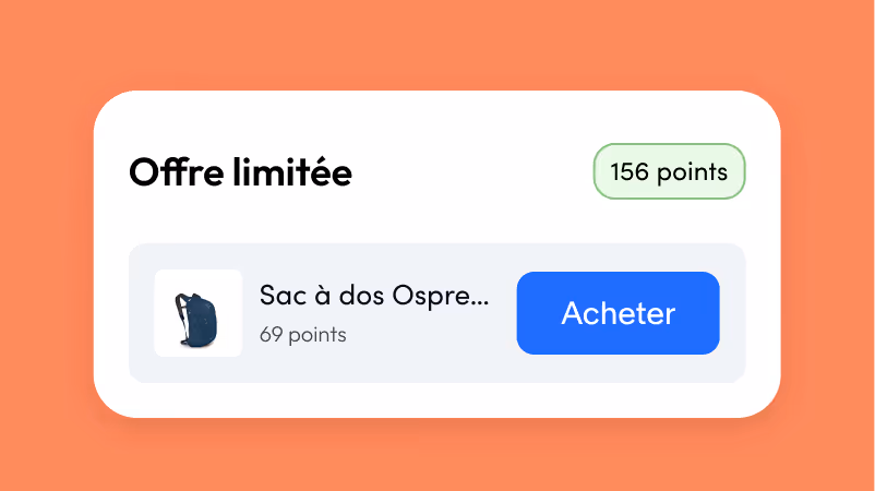 Offre limitée pour un sac à dos Osprey à 69 points