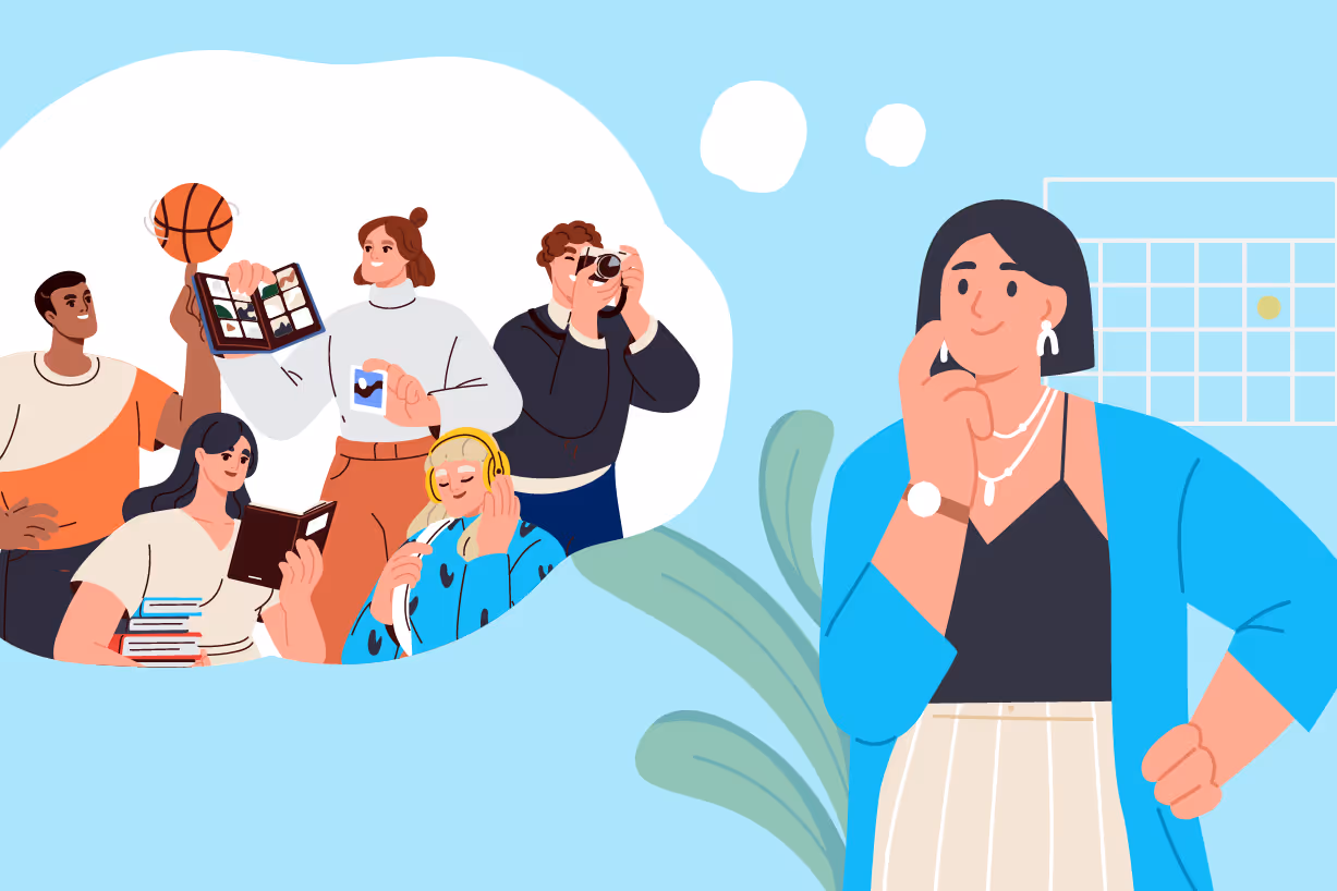 Illustration of women thinking about reward ideas