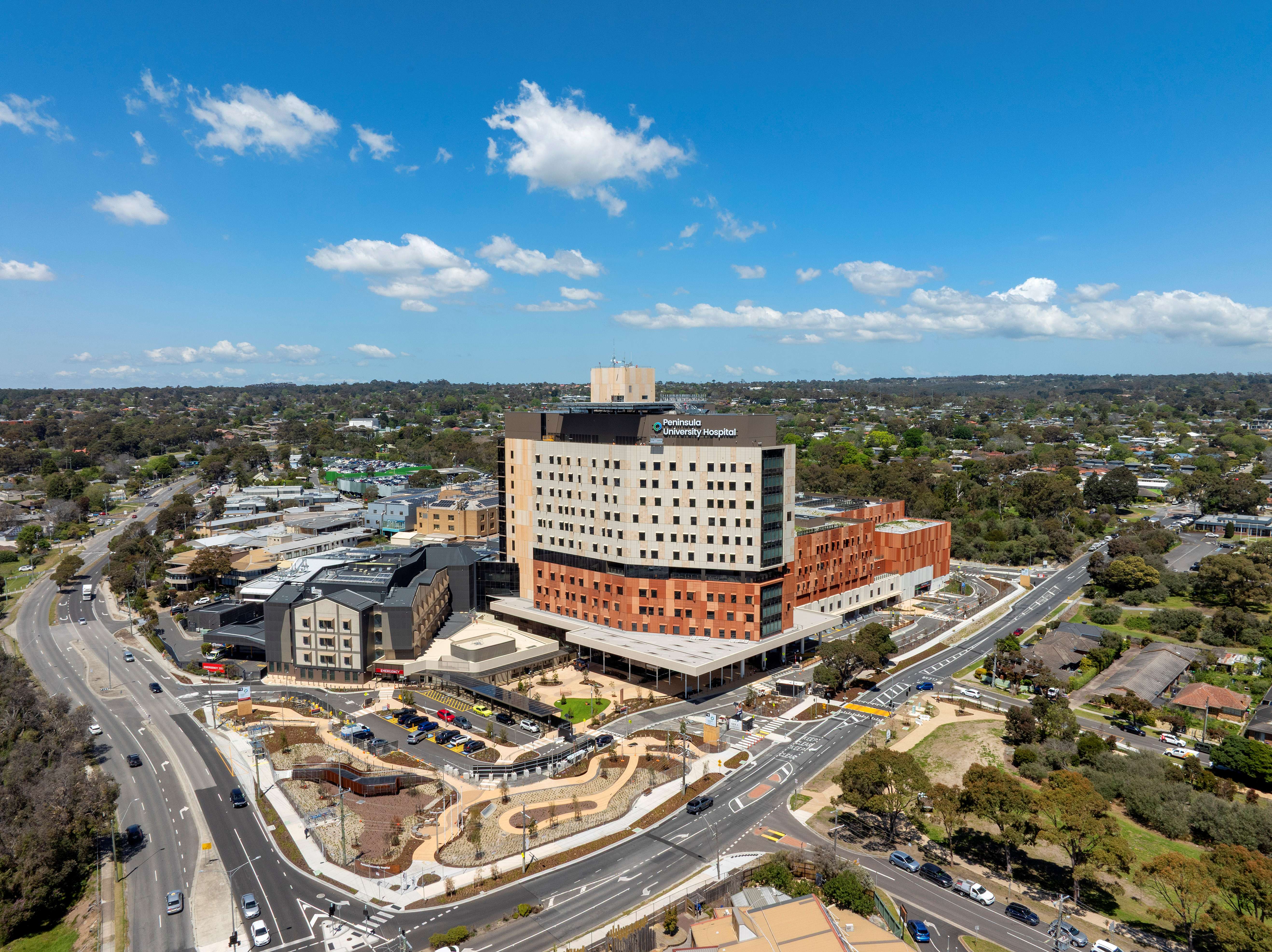 The new Frankston Hospital, now known as Peninsula University Hospital, is open