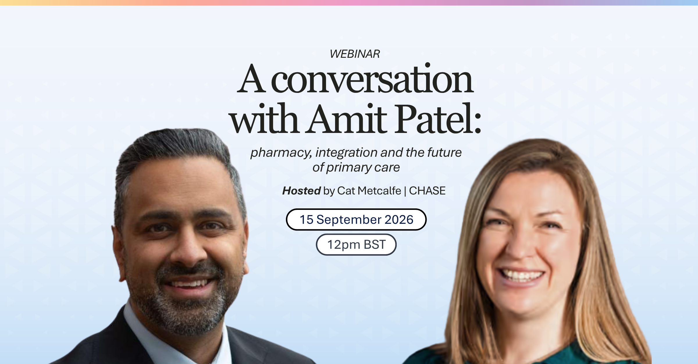 Amit Patel and Cat Metcalfe.