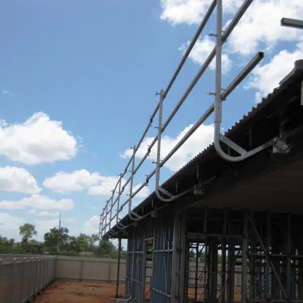 An image of edge protection scaffolding.