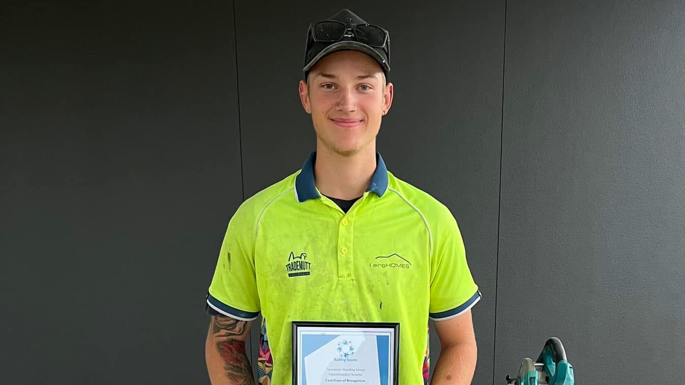 2023 - Bohdi Wood - Best 1st Year Apprentice 2023 Tasmanian Building Group Apprenticeship Scheme