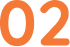 Orange number 02 on a transparent background.