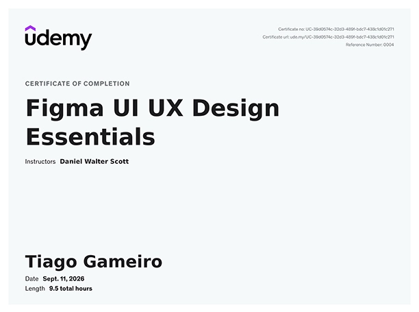 An image of a course certificate.