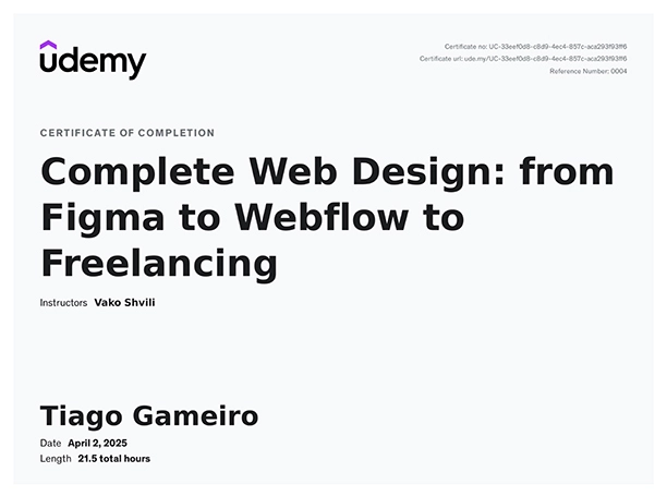 An image of a course certificate.